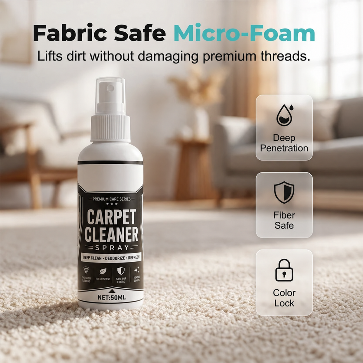 Deep Cleaning Carpet Cleaner Spray