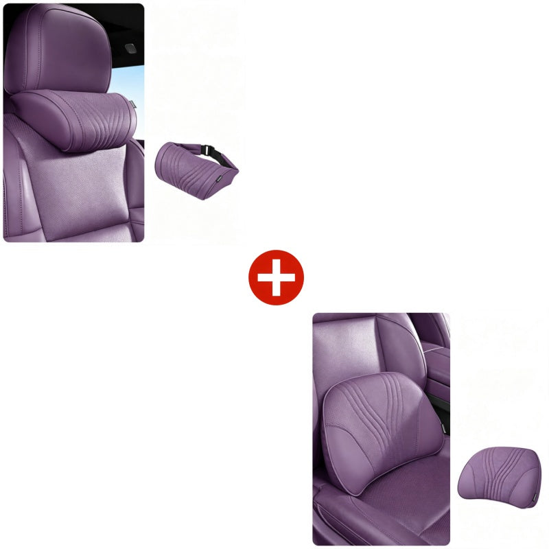 🚗💤 Relieve Driving Fatigue! Universal Memory Foam Car Headrest Neck Pillow, Ergonomic Support Auto Neck Cushion for Long Road Trips
