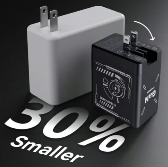 2-in-1 GaN Tkhotpick 3.0 Charger with Retractable Cables