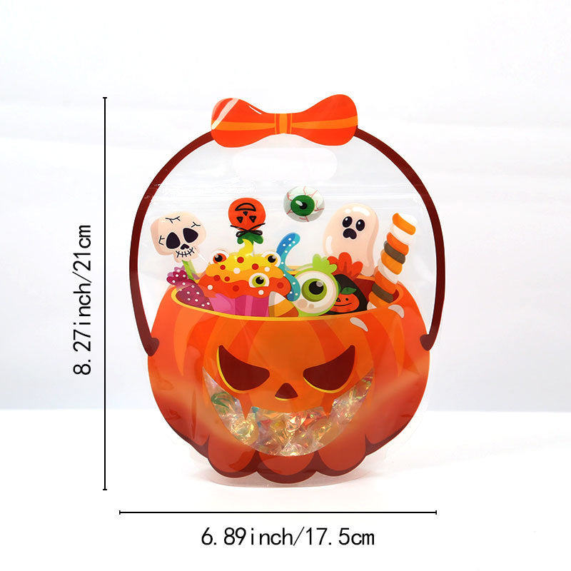 Halloween Goodie Bags Plastic Candy Gift Bags with Handle
