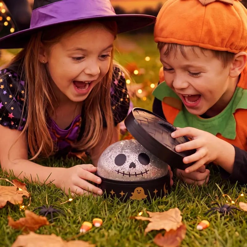 🎃👻Halloween Dumpling Stress Relief Toys with Steamer Storage Boxes