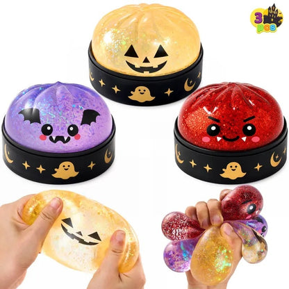 🎃👻Halloween Dumpling Stress Relief Toys with Steamer Storage Boxes