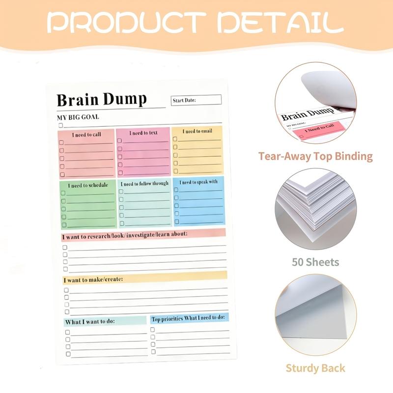 ADHD Brain Dump Planner Pad