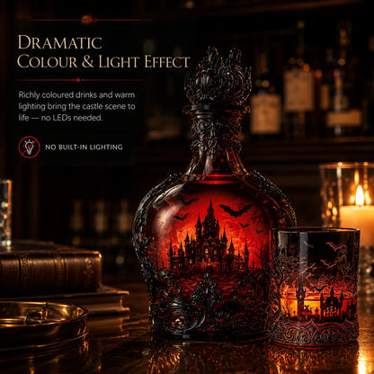 🔥Last Day 49% OFF - 🦇🍺Gothic Vampire Castle Whisky Decanter & Tumbler(📦Buy 3 Free Shipping)