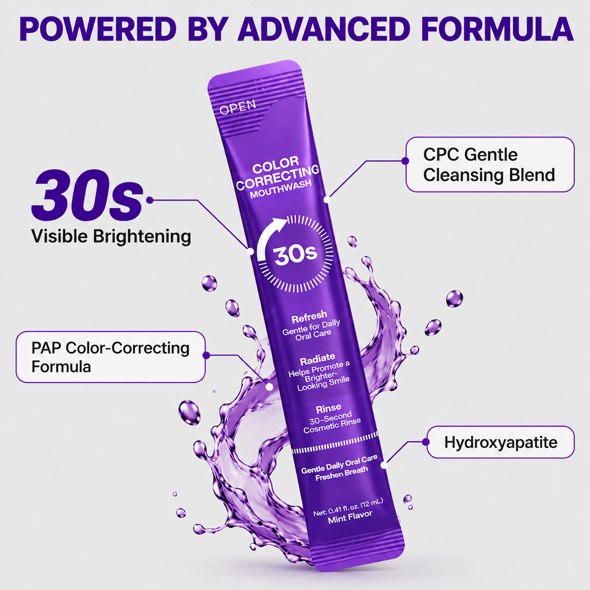 Color-Correcting Stick Mouthwash