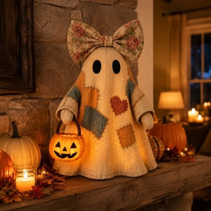 🔥Last Day 50% OFF🔥🔥Lighted Vintage Patchwork Ghost