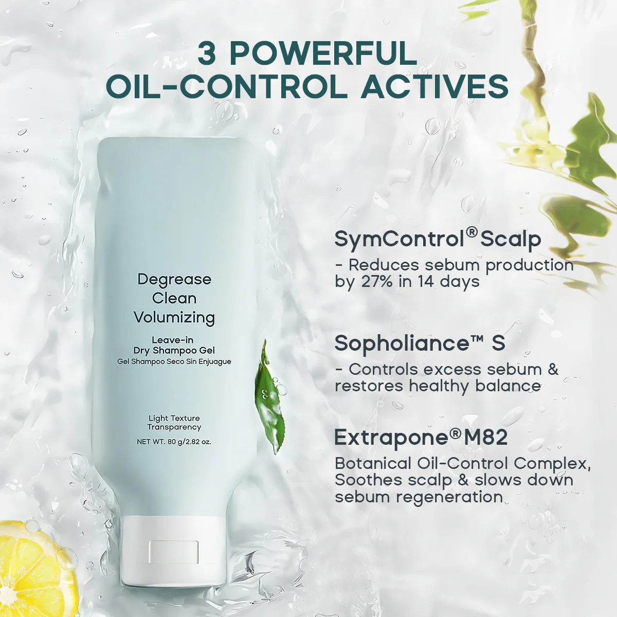 Leave-in Light Hair Dry Shampoo Gel