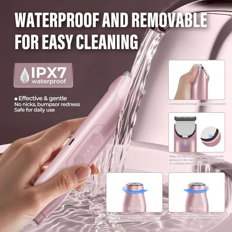 2-in-1 Painless Bikini Hair Trimmer