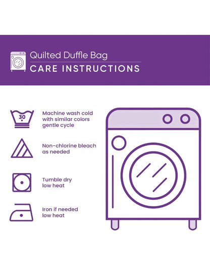 Peace Van Quilted Duffle Bag