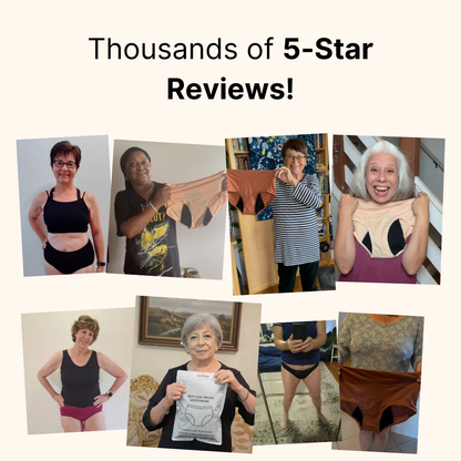 Tkhotpick 100% Leak-Proof Underwear That Won't Let You Down for Women 60+ (4-Pack)