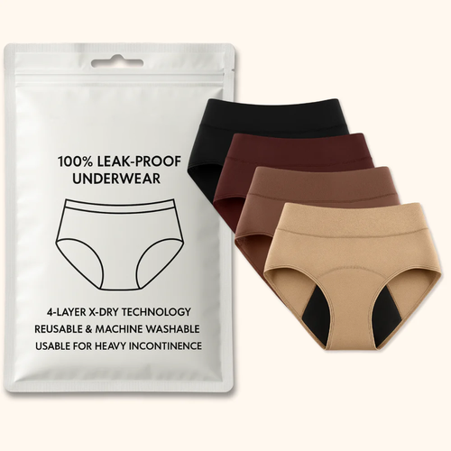 Tkhotpick 100% Leak-Proof Underwear That Won't Let You Down for Women 60+ (4-Pack)