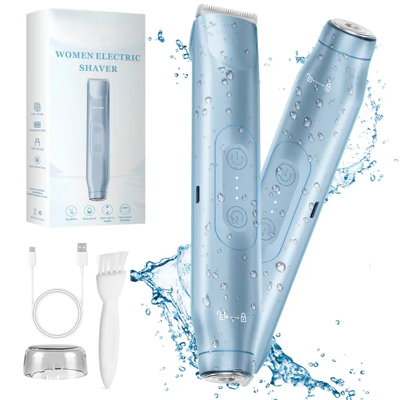 2-in-1 Painless Bikini Hair Trimmer