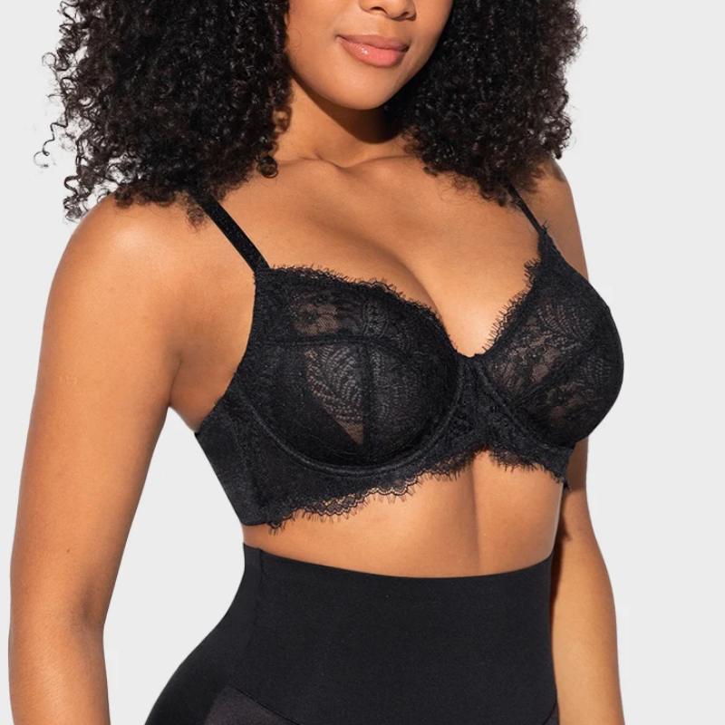 Ultra-Light Lace Underwire Push-Up Bra