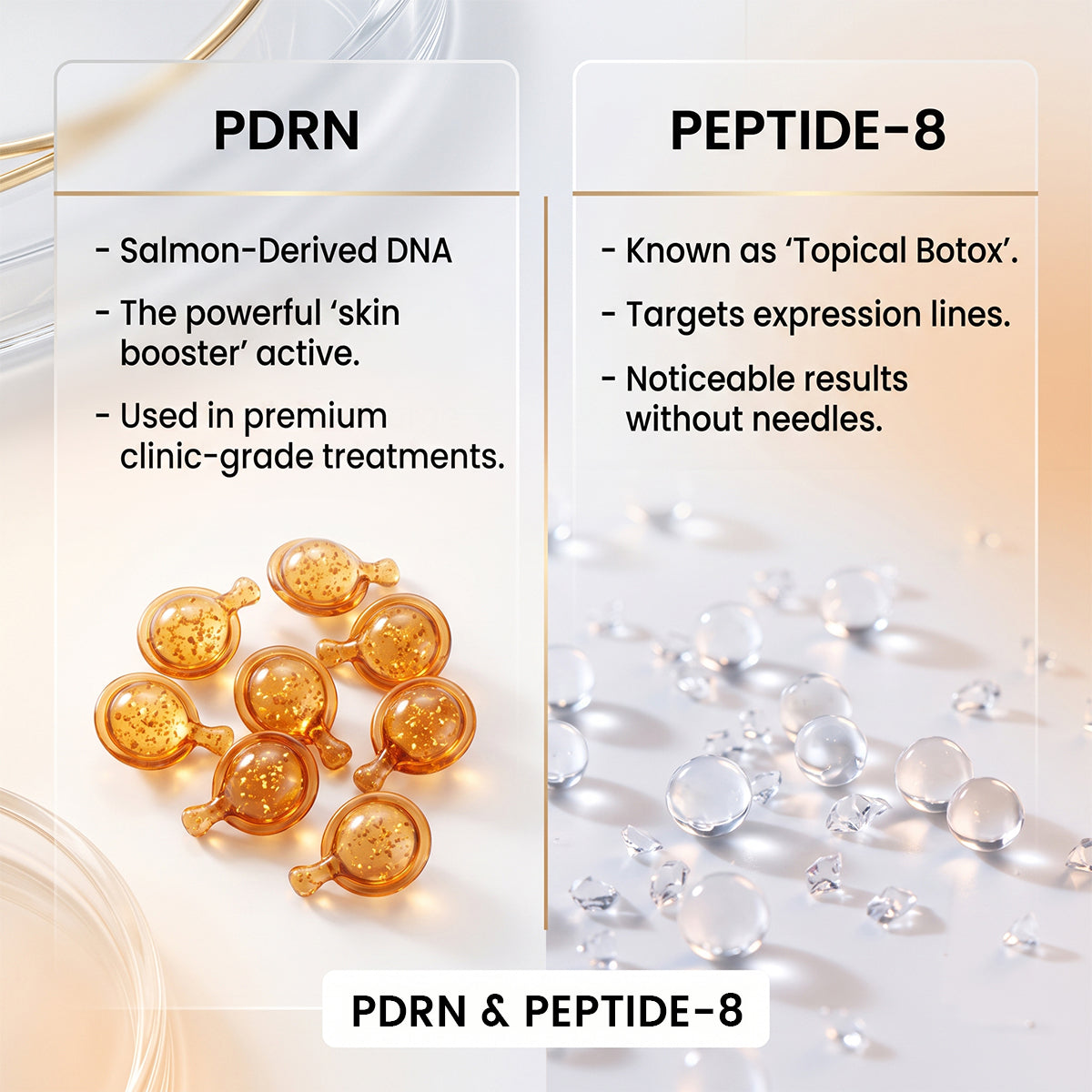 Korean PDRN & Peptide-8 Glass Skin Serum