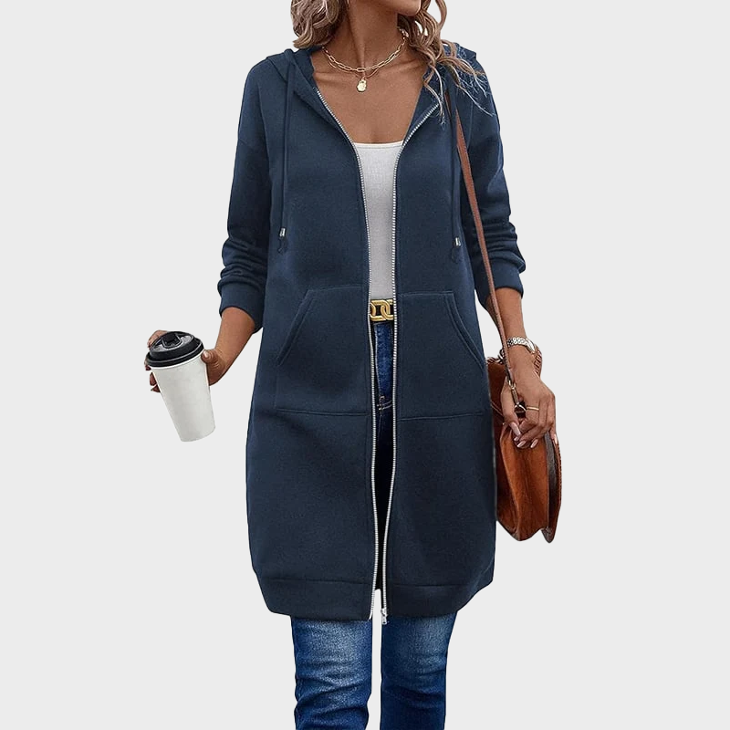 Women Casual Zip up Fleece Hoodies