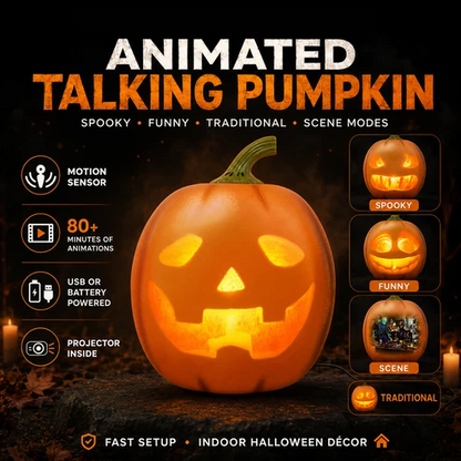 Jack O' Chatter™ Animated Pumpkin