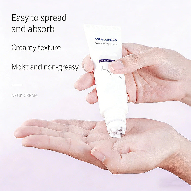 Roller Massage Neck Cream 🧴 Collagen & Hyaluronic Acid | Firms Neck, Reduces Wrinkles & Double Chin-eded