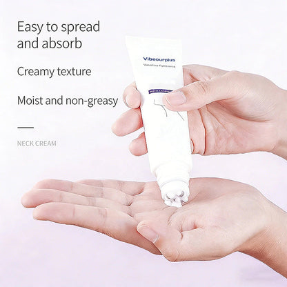 Roller Massage Neck Cream 🧴 Collagen & Hyaluronic Acid | Firms Neck, Reduces Wrinkles & Double Chin-eded