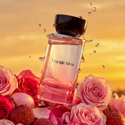 Voyage Niva | Rosey Fruity Floral | Extrait De Parfum  | Long Lasting Luxury Fragrance