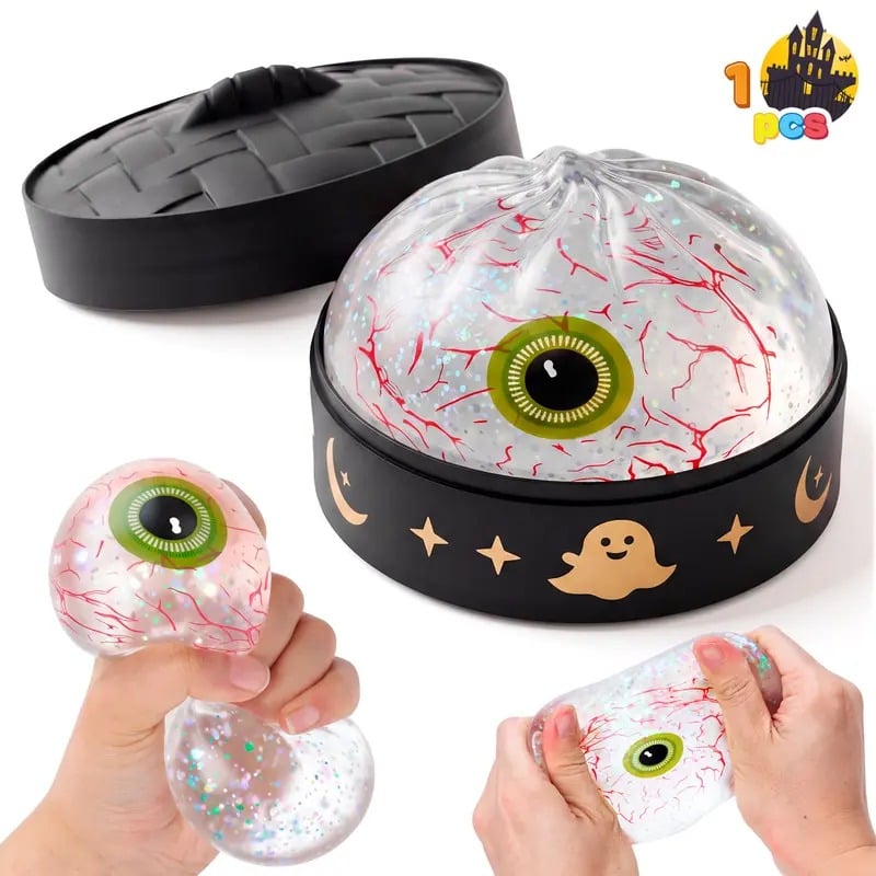🎃👻Halloween Dumpling Stress Relief Toys with Steamer Storage Boxes