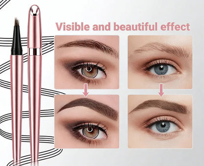 Long Lasting Waterproof Micro Fork Brow Pen