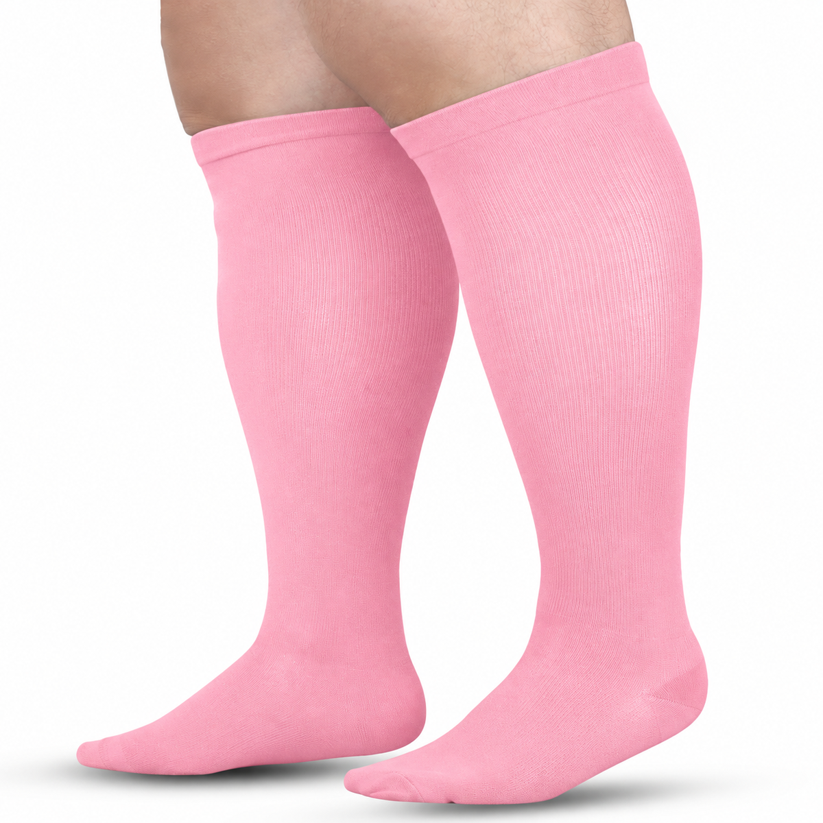 Plus Size High Stretch Compression Socks – Wide Calf Support Socks