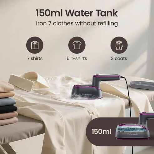Jack & Rose Portable Steam Iron & Clothes Steame