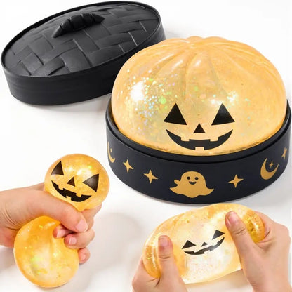 🎃👻Halloween Dumpling Stress Relief Toys with Steamer Storage Boxes