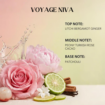 Voyage Niva | Rosey Fruity Floral | Extrait De Parfum  | Long Lasting Luxury Fragrance