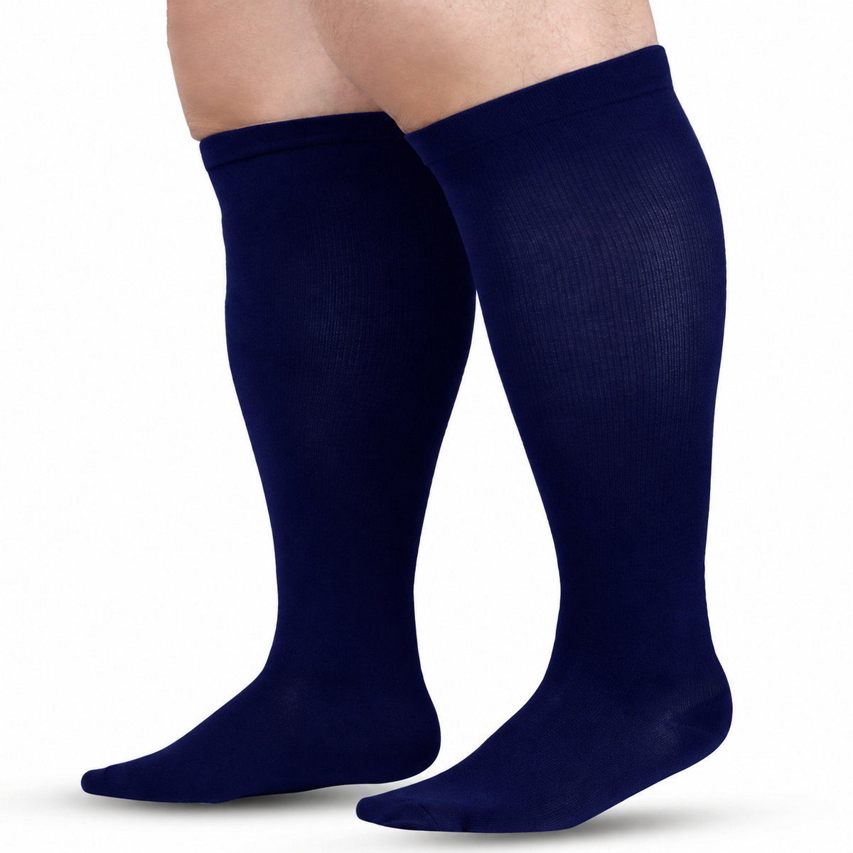 Plus Size High Stretch Compression Socks – Wide Calf Support Socks