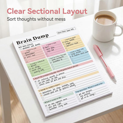 ADHD Brain Dump Planner Pad