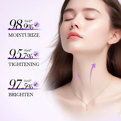 Roller Massage Neck Cream 🧴 Collagen & Hyaluronic Acid | Firms Neck, Reduces Wrinkles & Double Chin-eded