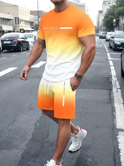 ⚡ Men's Gradient Fitness 2-Piece Set