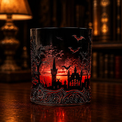 🔥Last Day 49% OFF - 🦇🍺Gothic Vampire Castle Whisky Decanter & Tumbler(📦Buy 3 Free Shipping)