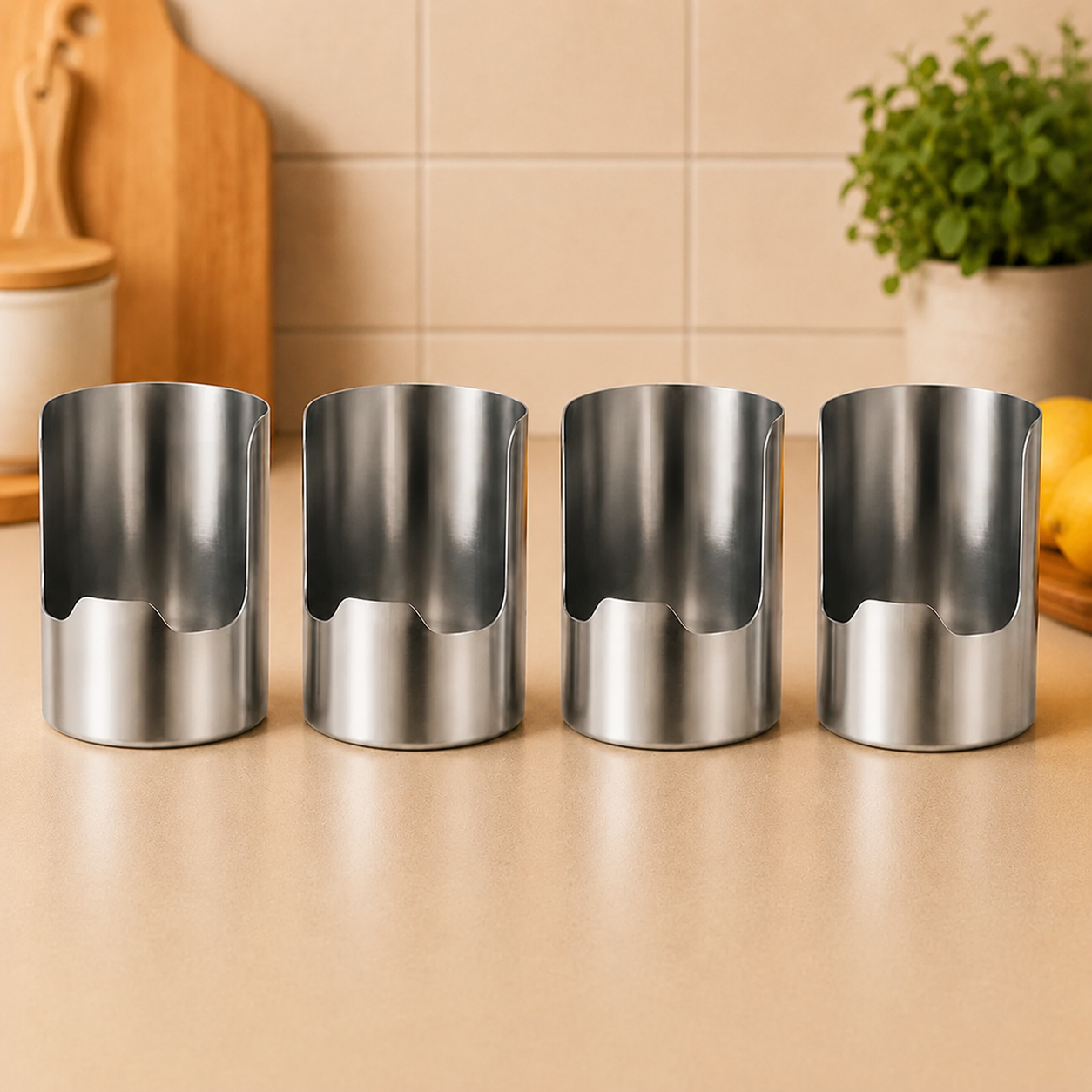 🔥Thickened Stainless Steel Utensil Organizer, Rust Resistant Easy to Clean