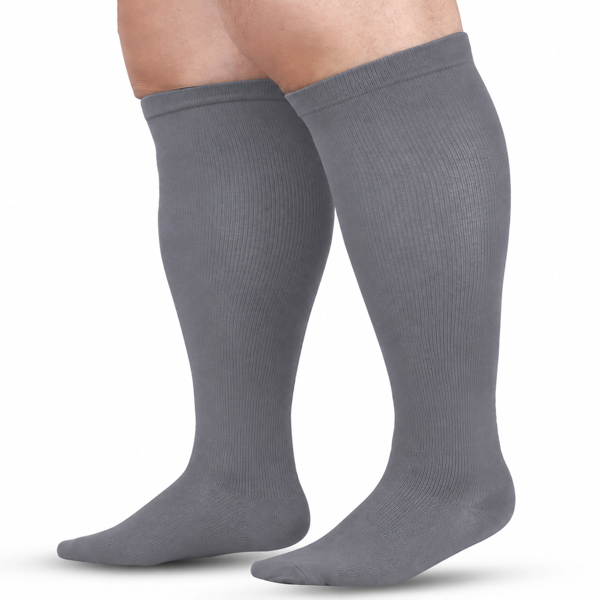 Plus Size High Stretch Compression Socks – Wide Calf Support Socks