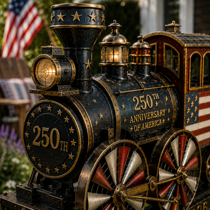 🔥Limited time 49% OFF🔥🚂USA 250th “Liberty Express” Train Garden Wind Spinner