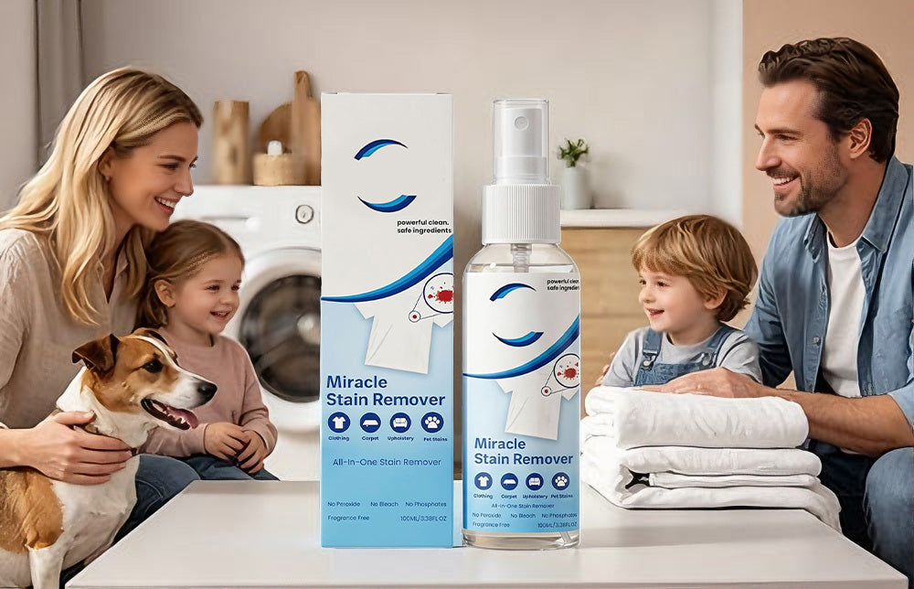 Family using Stain Remover