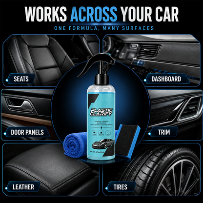 Car Plastic Trim Restorer Spray for Faded Surfaces