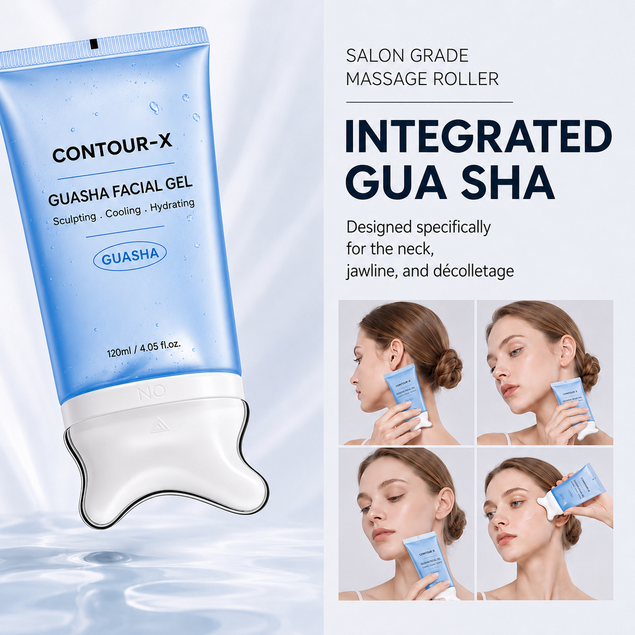 Korean PDRN Peptide Gua Sha Lifting Gel Cream