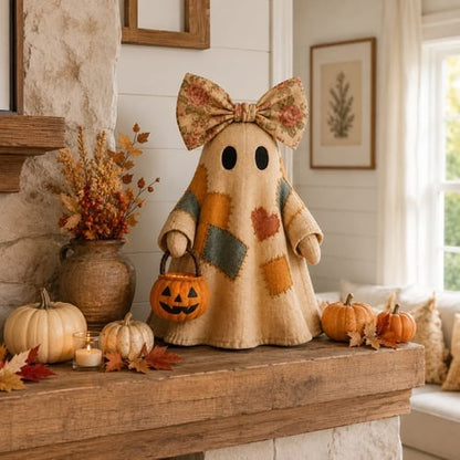 🔥Last Day 50% OFF🔥🔥Lighted Vintage Patchwork Ghost