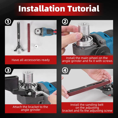 Tkhotpick® Angle Grinder Belt Sander Attachment