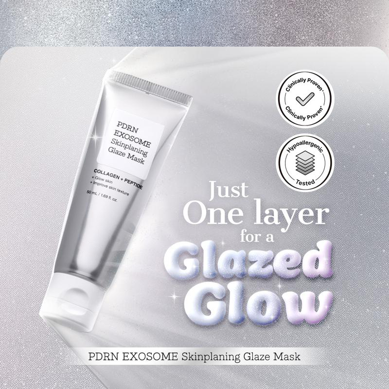 PDRN-Exosome Skinplaning Glaze Mask  with Silicone Brush
