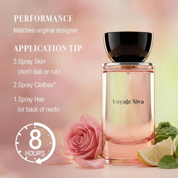 Voyage Niva | Rosey Fruity Floral | Extrait De Parfum  | Long Lasting Luxury Fragrance