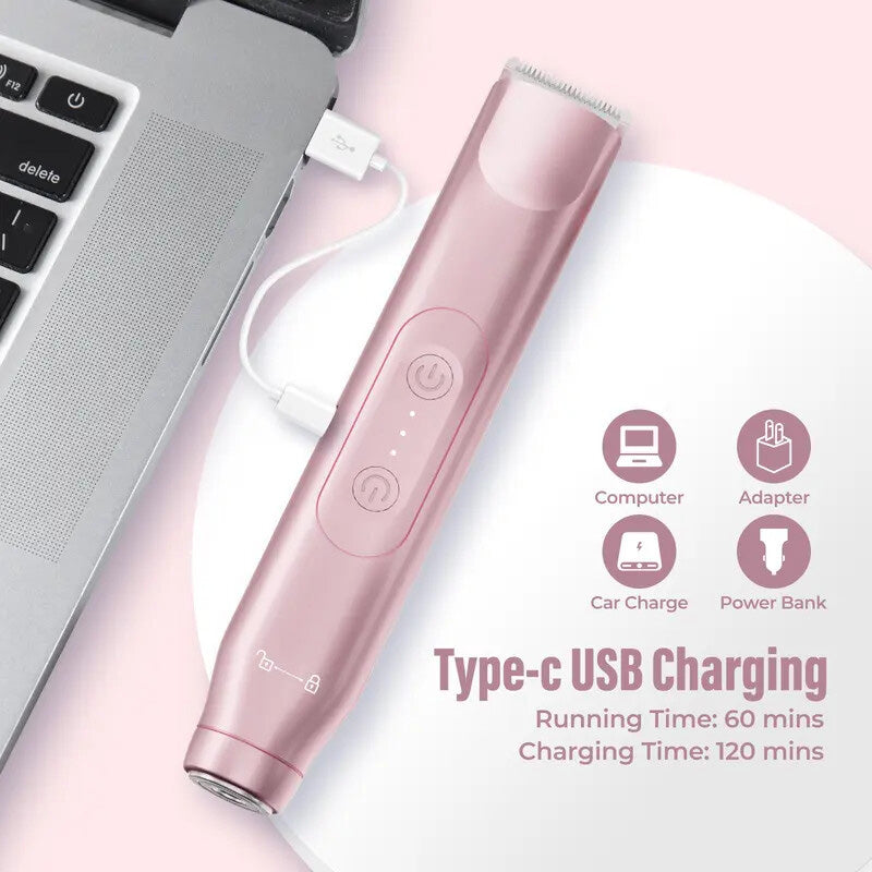 2-in-1 Painless Bikini Hair Trimmer