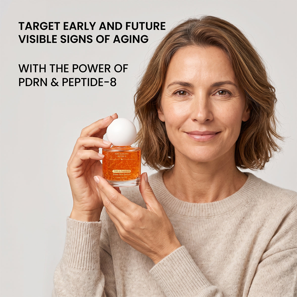 Korean PDRN & Peptide-8 Glass Skin Serum