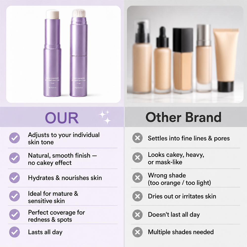 🔥Final 2 Hour 76% OFF🔥 Color Changing Foundation Stick