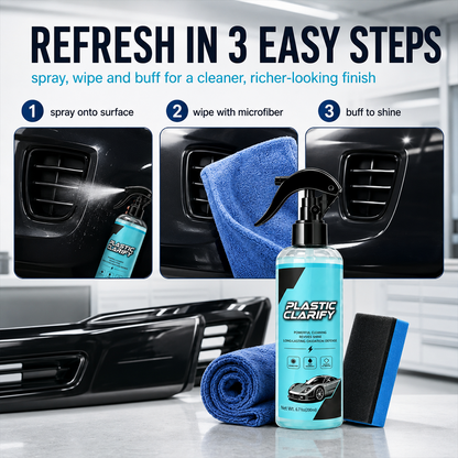 Car Plastic Trim Restorer Spray for Faded Surfaces
