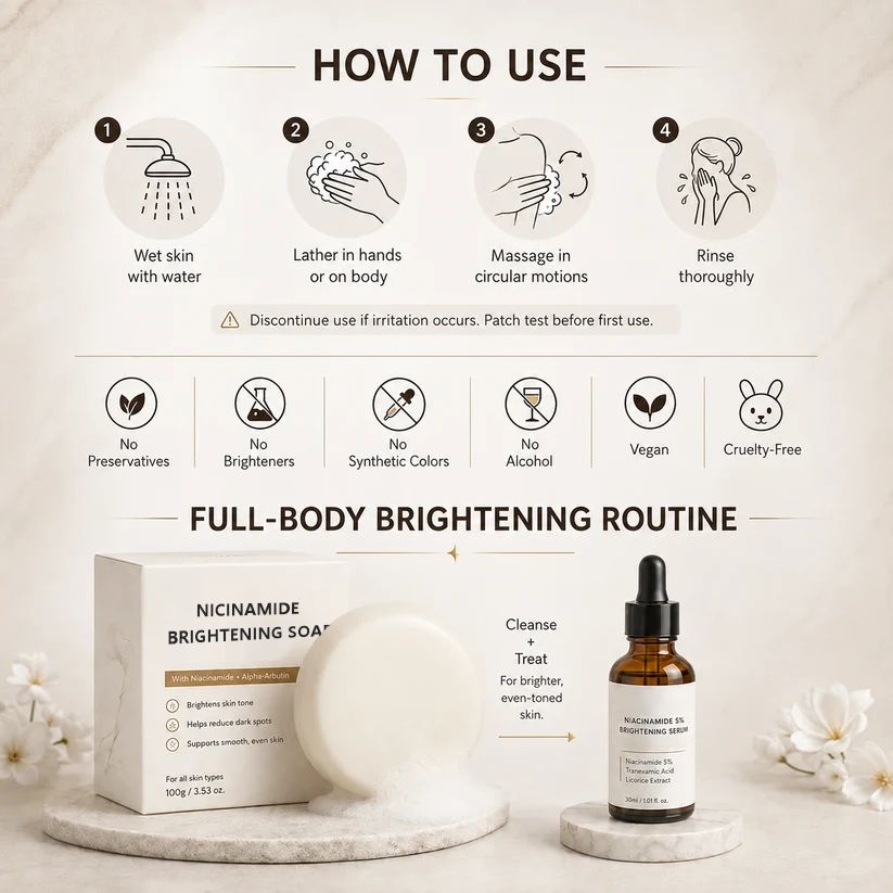 🌿 Niacinamide Skin Soap