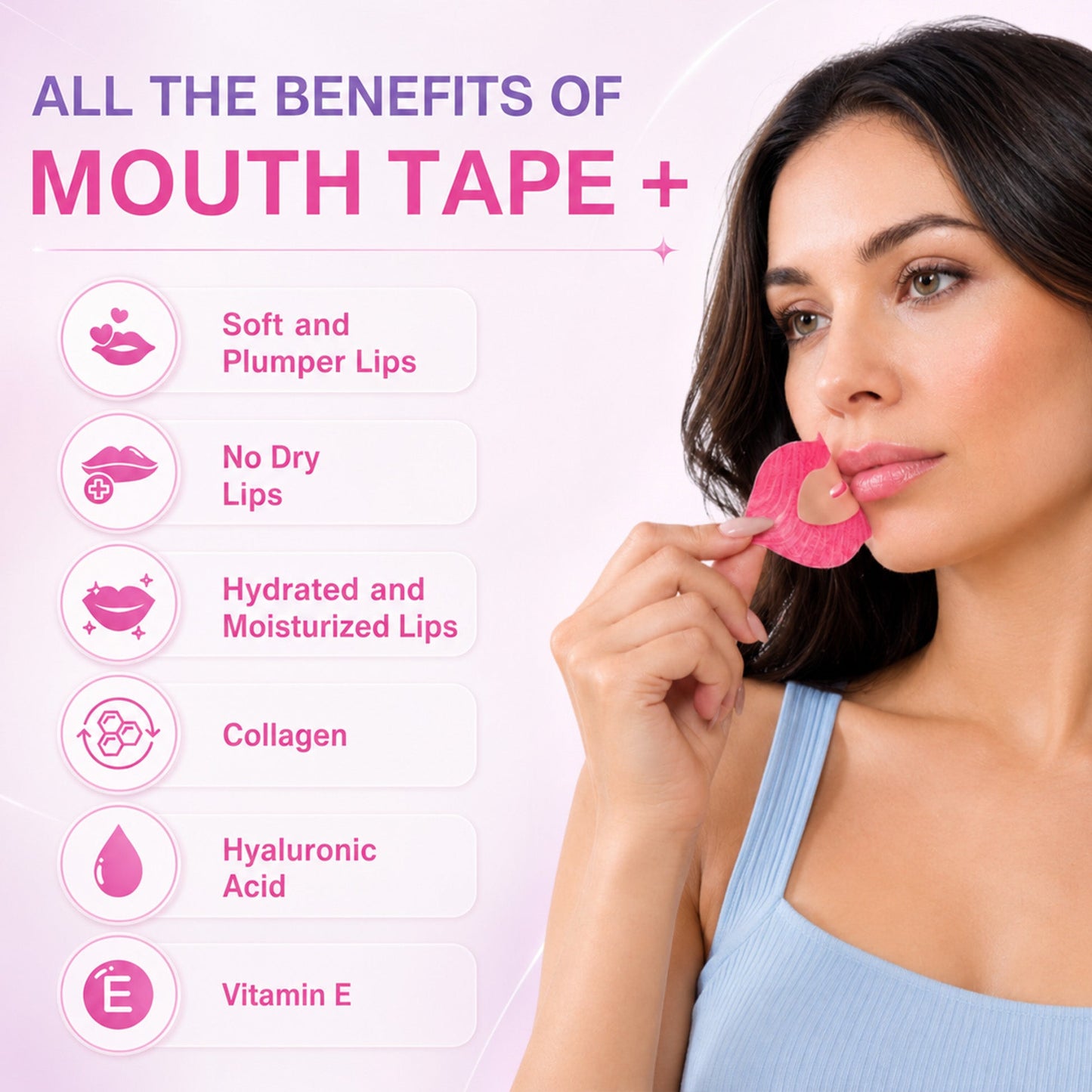 Tkhotpick lip tape  Hydrating Collagen Mouth Tape